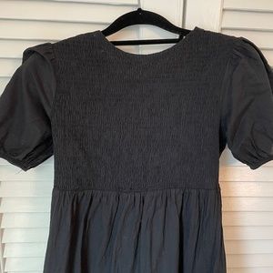 Petal & Pup Midi Smocked Dress | Black
